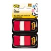 MARKING FLAGS IN DISPENSERS, RED, 50 FLAGS/DISPENSER, 12 DISPENSERS/PACK