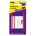 DURABLE FILE TABS, 2 X 1 1/2, STRIPED, RED, 50/PACK