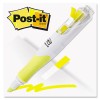 HIGHLIGHTER W/PAGE FLAGS, YELLOW & 50 FLAGS; 3/PK