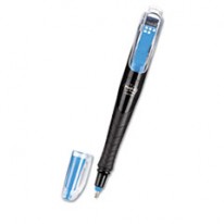 ROLLER BALL RETRACTABLE GEL PEN WITH 50 FLAGS, BLUE INK, FINE, 2 PER PACK