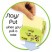 RECYCLED POP-UP NOTES IN A DESK GRIP DECORATIVE BOX, 3 X 3, GREEN/LEAF DESIGN