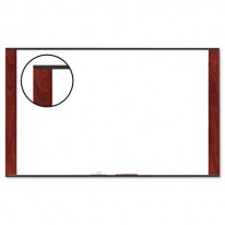 MELAMINE DRY ERASE BOARD, 96 X 48, MAHOGANY FRAME