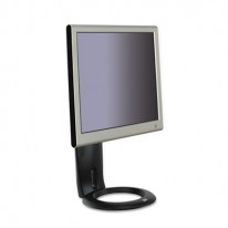 EASY-ADJUST LCD MONITOR STAND, 8 1/2 X 5 1/2 X 16, BLACK