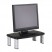 EXTRA-WIDE ADJUSTABLE MONITOR STAND, BLACK