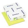 BRITEHUE MULTIPURPOSE COLORED PAPER, 24LB, 8-1/2 X 11, ULTRA LIME, 500 SHTS/RM