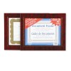 LEATHERETTE DOCUMENT FRAME, 8-1/2 X 11, BURGUNDY, PACK OF TWO