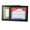 LEATHERETTE DOCUMENT FRAME, 8-1/2 X 11, BLACK, PACK OF TWO