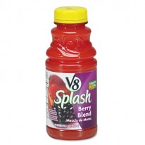 V-8 SPLASH, BERRY BLEND, 16 OZ BOTTLE, 12/BOX