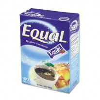 EQUAL SWEETENER PACKETS, 100/BOX