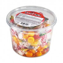 FANCY ASSORTED HARD CANDY, INDIVIDUALLY WRAPPED, 2LB TUB