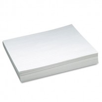 SKIP-A-LINE RULED NEWSPRINT PAPER, 30 LBS., 11 X 8-1/2, WHITE, 500 SHEETS/PACK