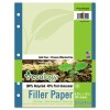 ECOLOGY FILLER PAPER, 16-LB., 8-1/2 X 11, COLLEGE RULED, WHITE, 150 SHEETS/PACK