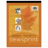 ART1ST NEWSPRINT PADS, 30 LBS., 9 X 12, WHITE, 50 SHEETS/PAD