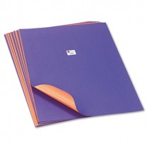 TANDEM TONES POSTER BOARD, 14 PT., 22 X 28, PURPLE/ORANGE, 25 SHEETS/CARTON