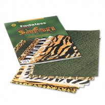 FADELESS SAFARI PRINTS PAPER, 50 LBS., 12 X 18, 24 SHEETS/PACK