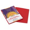 CONSTRUCTION PAPER, 58 LBS., 9 X 12, RED, 50 SHEETS/PACK