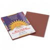 CONSTRUCTION PAPER, 58 LBS., 9 X 12, DARK BROWN, 50 SHEETS/PACK