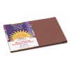 CONSTRUCTION PAPER, 58 LBS., 12 X 18, DARK BROWN, 50 SHEETS/PACK