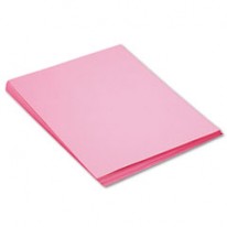 CONSTRUCTION PAPER, 58 LBS., 18 X 24, PINK, 50 SHEETS/PACK