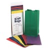 RAINBOW BAGS, 6# UNCOATED KRAFT PAPER, 6 X 3-5/8 X 11, ASSORTED BRIGHT, 28/PACK