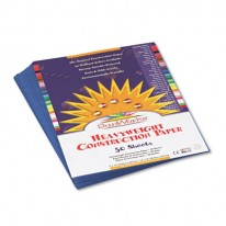 CONSTRUCTION PAPER, 58 LBS., 9 X 12, BLUE, 50 SHEETS/PACK