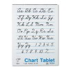 CHART TABLETS W/CURSIVE COVER, RULED, 24 X 32, WHITE, 25 SHEETS/PAD