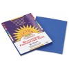 CONSTRUCTION PAPER, 58 LBS., 9 X 12, BRIGHT BLUE, 50 SHEETS/PACK