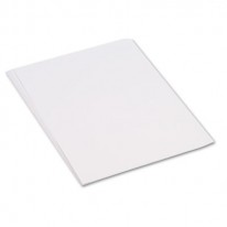 CONSTRUCTION PAPER, 58 LBS., 18 X 24, BRIGHT WHITE, 50 SHEETS/PACK