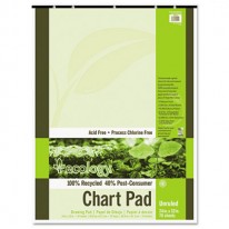 S.A.V.E RECYCLED CHART PADS, UNRULED, 24 X 32, WHITE, 70 SHEETS
