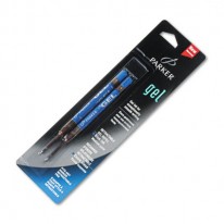 REFILL FOR GEL INK ROLLER BALL PENS, MEDIUM, BLUE INK, 2/PACK