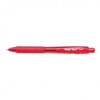 WOW! BALLPOINT RETRACTABLE PEN, RED INK, MEDIUM, DOZEN