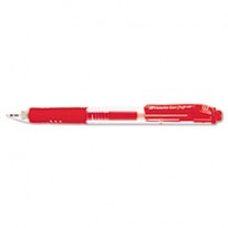 HYBRID GEL GRIP RTX ROLLER BALL RETRACTABLE GEL PEN, RED INK, MEDIUM, DOZEN