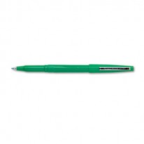 ROLLING WRITER ROLLER BALL CAPPED PEN, GREEN INK, MEDIUM, DOZEN