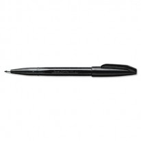 SIGN PEN POROUS POINT CAPPED WATER-BASED PEN, BLACK INK, FINE, DOZEN