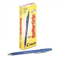 BETTERGRIP BALLPOINT STICK PEN, BLUE INK, FINE, DOZEN