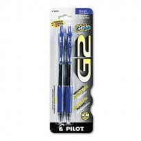 G2 GEL INK PEN, RETRACTABLE, BLUE INK, 0.7MM FINE, 2 PER PACK