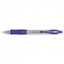 G2 ROLLER BALL RETRACTABLE GEL PEN, BLUE INK, ULTRA FINE, DOZEN