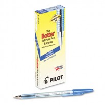 BETTER BALLPOINT STICK PEN, BLUE INK, FINE, DOZEN