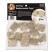 EXTRA BLANK VELCRO TAGS, VELCRO SECURITY-BACKED, 1 1/8 X 1, BEIGE, 12/PACK