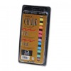 OMEGA COLORED CHALK, LOW DUST, ASSORTED COLORS, 12 STICKS/PACK