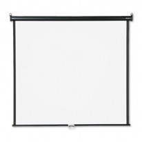 WALL OR CEILING PROJECTION SCREEN, 60 X 60, WHITE MATTE, BLACK MATTE CASING