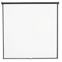 WALL OR CEILING PROJECTION SCREEN, 96 X 96, WHITE MATTE, BLACK MATTE CASING