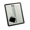 EMPLOYEE IN/OUT BOARD, PORCELAIN, 11 X 14, GRAY, BLACK ALUMINUM FRAME