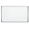 MAGNETIC DRY ERASE BOARD, PAINTED STEEL, 14 X 24, WHITE/ALUMINUM FRAME