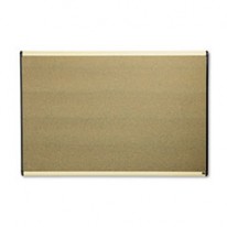 PRESTIGE BULLETIN BOARD, GRAPHITE-BLEND CORK, 72 X 48, MAPLE FRAME