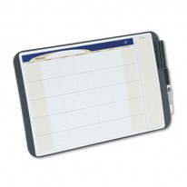 TACK AND WRITE MONTHLY CALENDAR BOARD, 17 X 11, BLACK