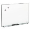 MAGNETIC DRY ERASE BOARD, PAINTED STEEL, 23 X 16, WHITE, ALUMINUM FRAME