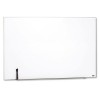 MAGNETIC DRY ERASE BOARD, PAINTED STEEL, 48 X 31, WHITE, ALUMINUM FRAME