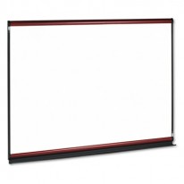 MODULAR DRY-ERASE BOARD, PORCELAIN-ON-STEEL, 72 X 48, WHITE, MAHOGANY FRAME