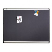 PRESTIGE PLUS MAGNETIC FABRIC BULLETIN BOARD, 72 X 48, ALUMINUM FRAME